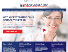 Tablet Screenshot of crna-school-admissions.com